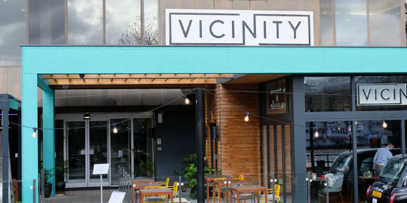 Vicinity Restaurant, Tower Bridge, London – Restaurant Signs by Goodwin & Goodwin, London