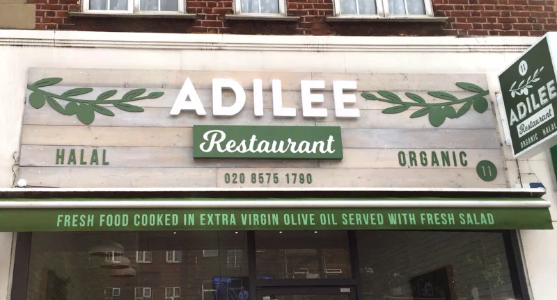 White Washed Timber Sign Fascia – Restaurant Signs by Goodwin & Goodwin, London